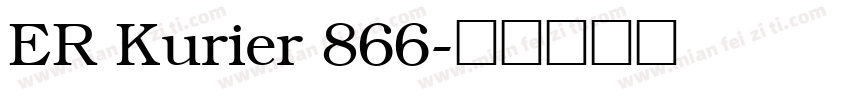 ER Kurier 866字体转换